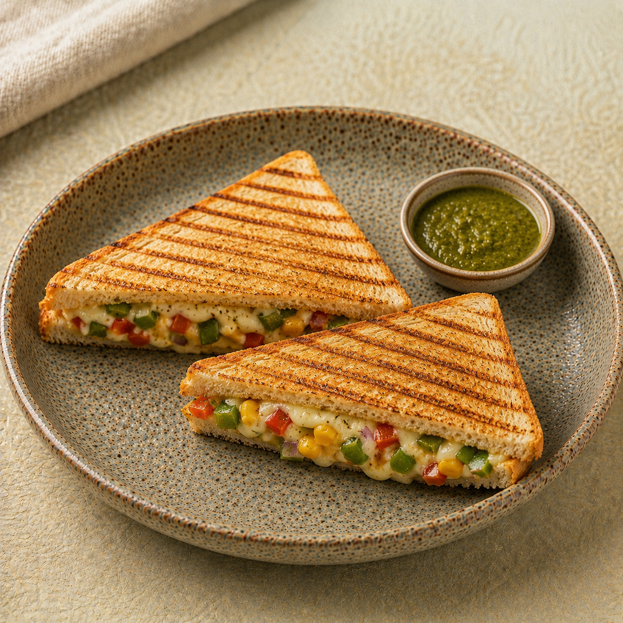 veg grilled cheese sandwich